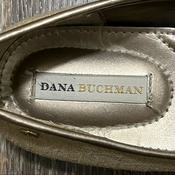 Dana Bushman Metallic Gold Slip-Ons Women's Size 7 Flats - Picture 7 of 10